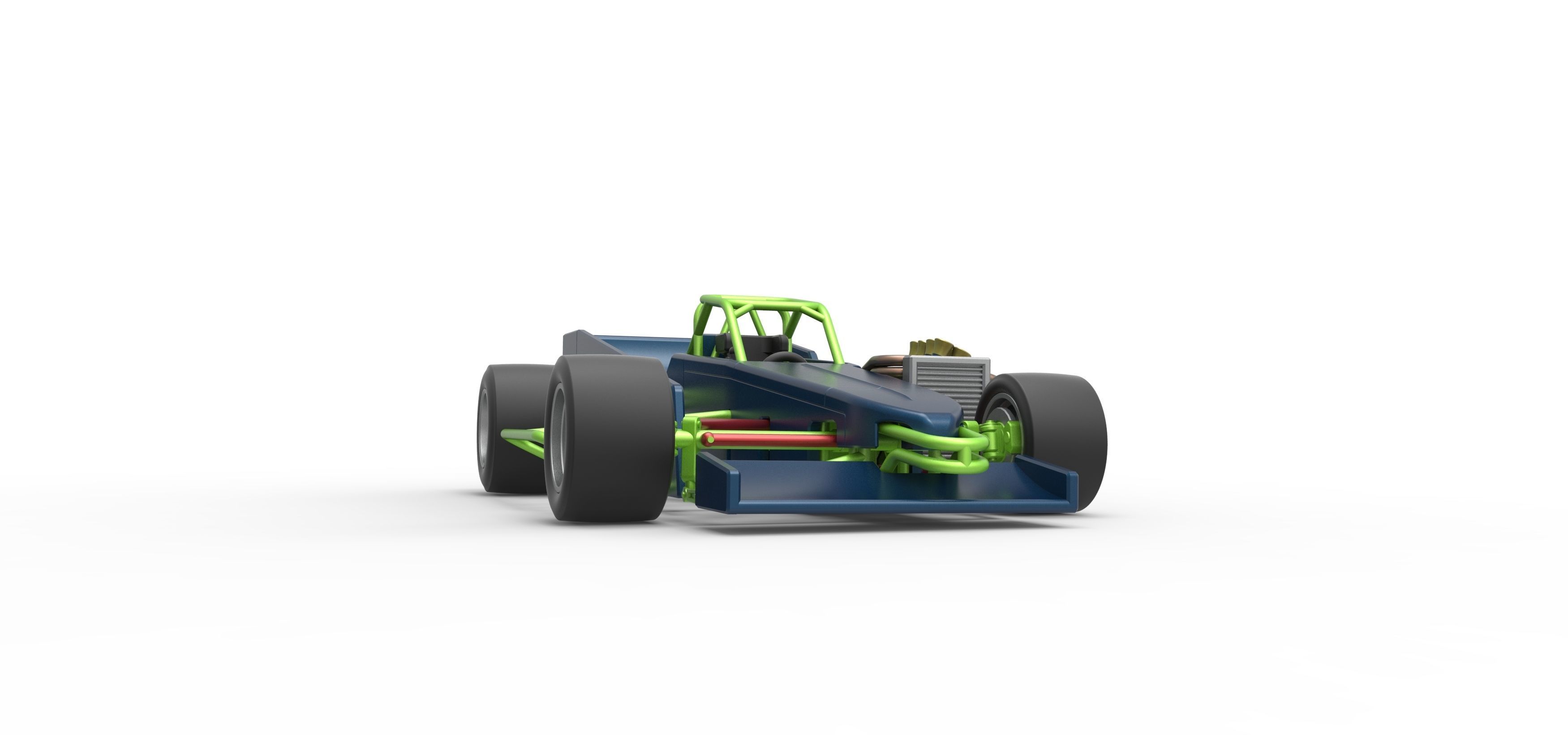 Supermodified front engine race car V3 Scale 1 to 25 3D print model_25