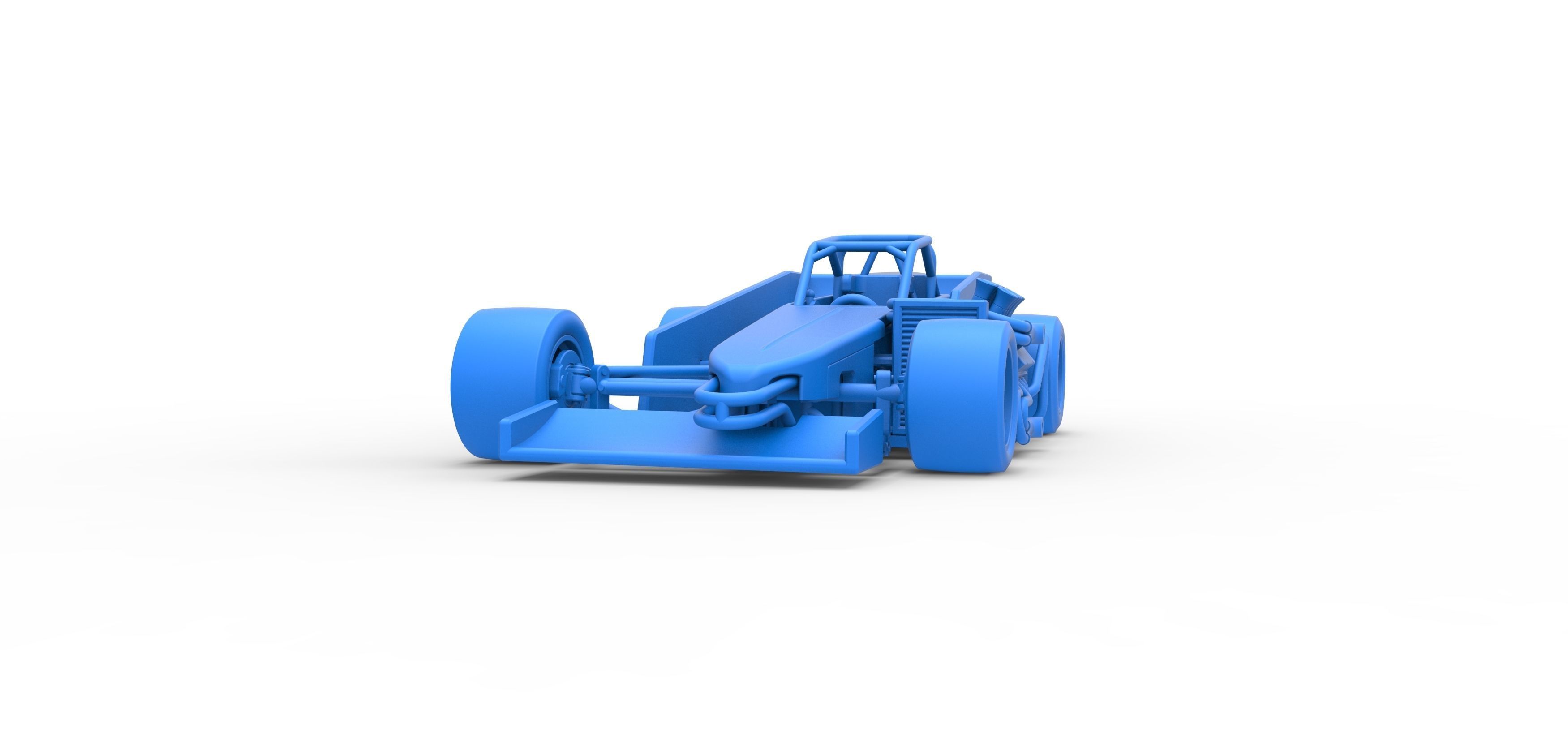Supermodified front engine race car V3 Scale 1 to 25 3D print model_31