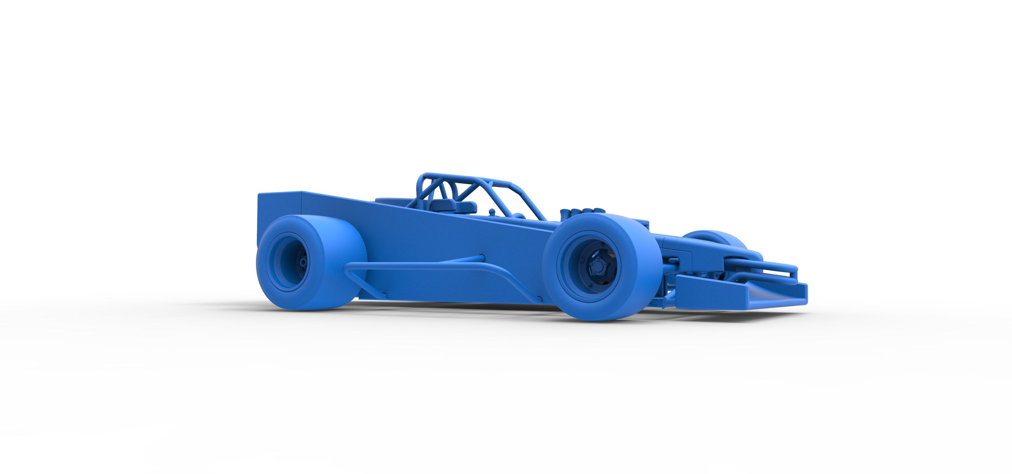Supermodified front engine race car V3 Scale 1 to 25 3D print model_49