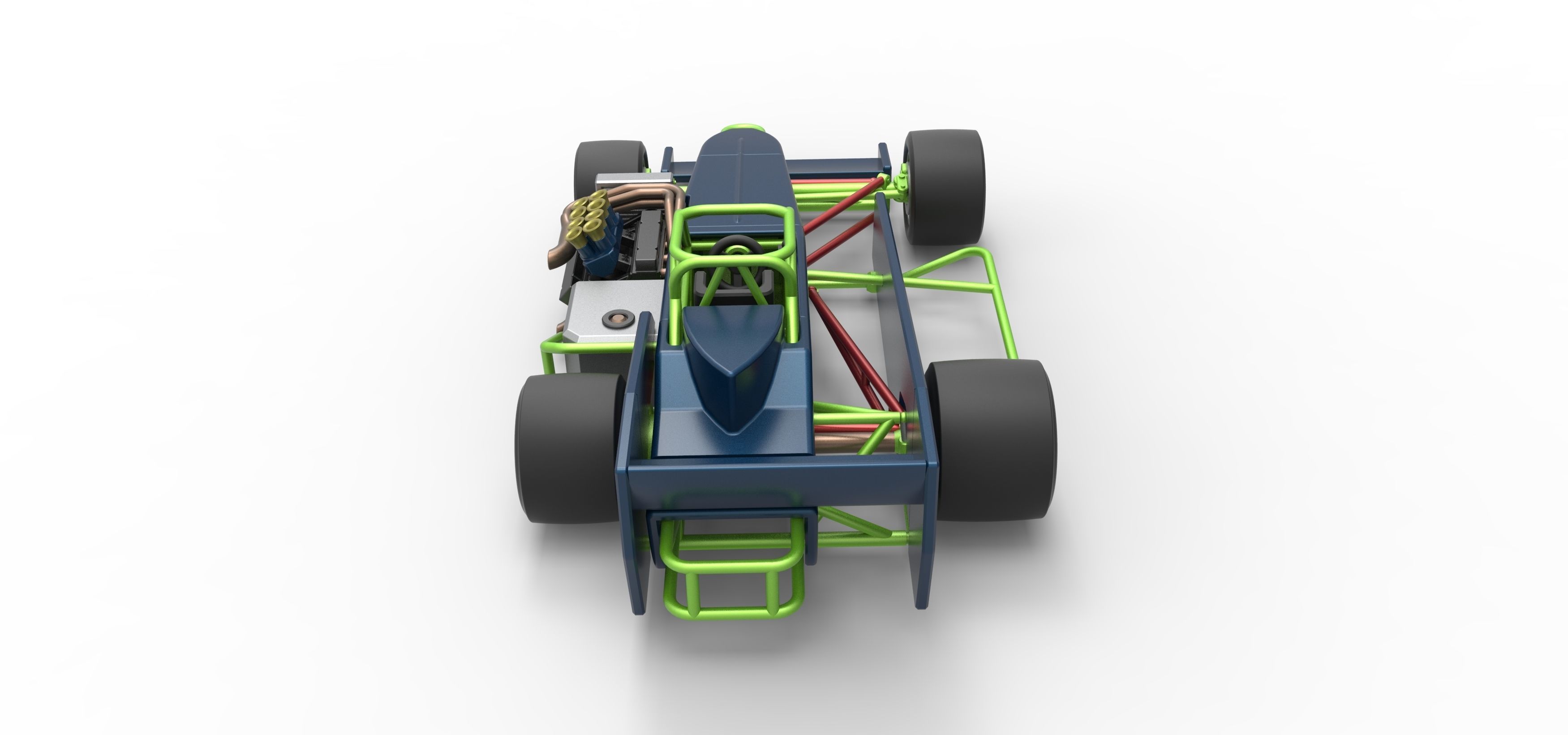Supermodified front engine race car V3 Scale 1 to 25 3D print model_17