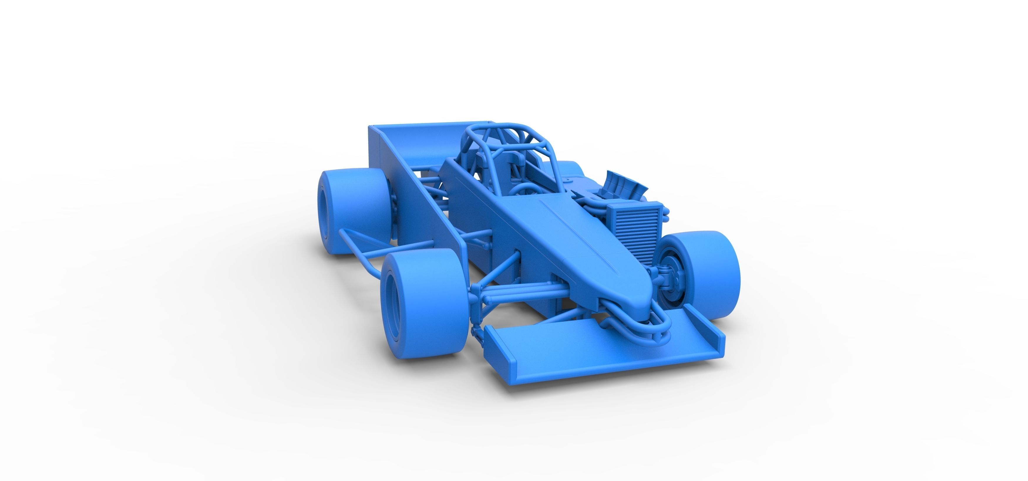 Supermodified front engine race car V3 Scale 1 to 25 3D print model_50