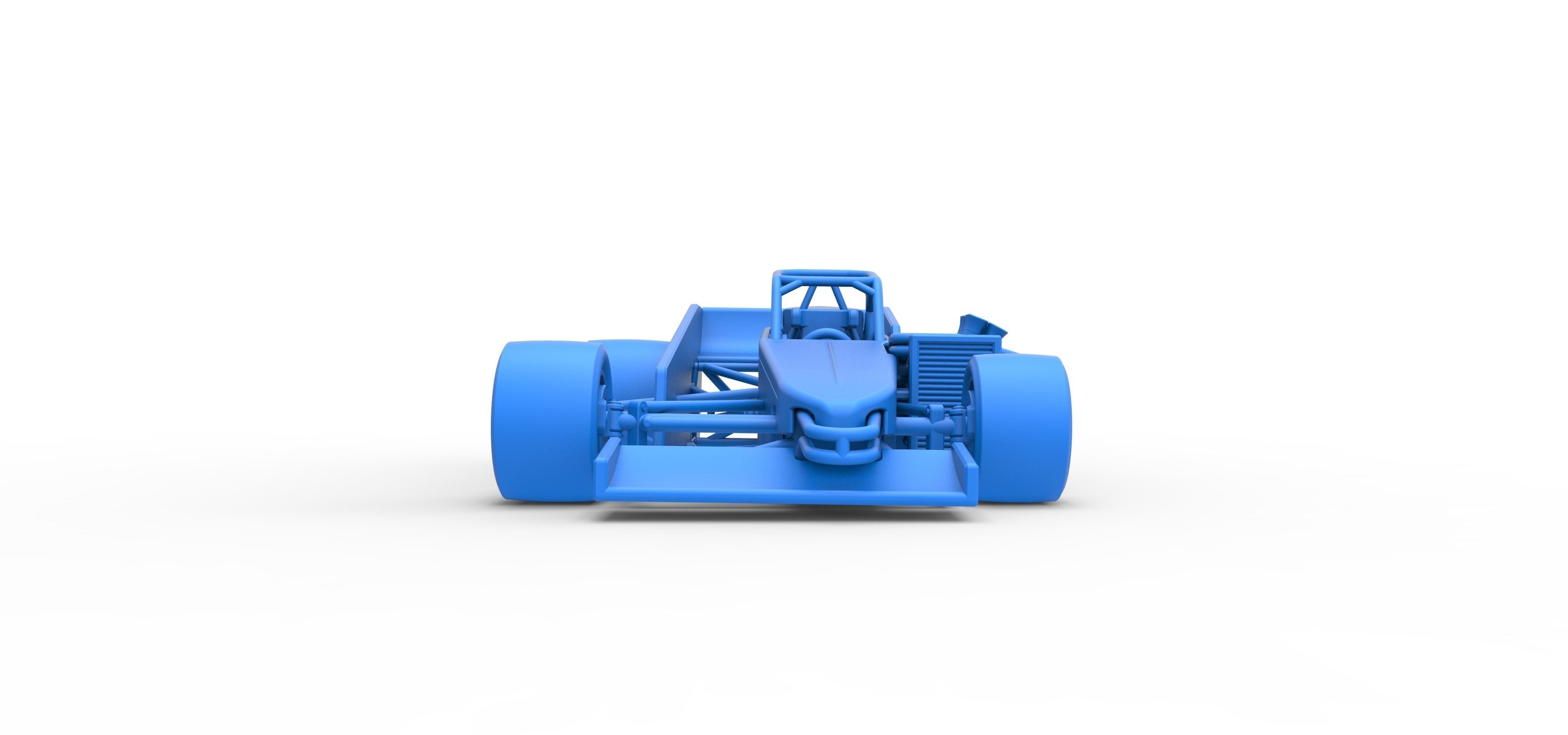 Supermodified front engine race car V3 Scale 1 to 25 3D print model_32