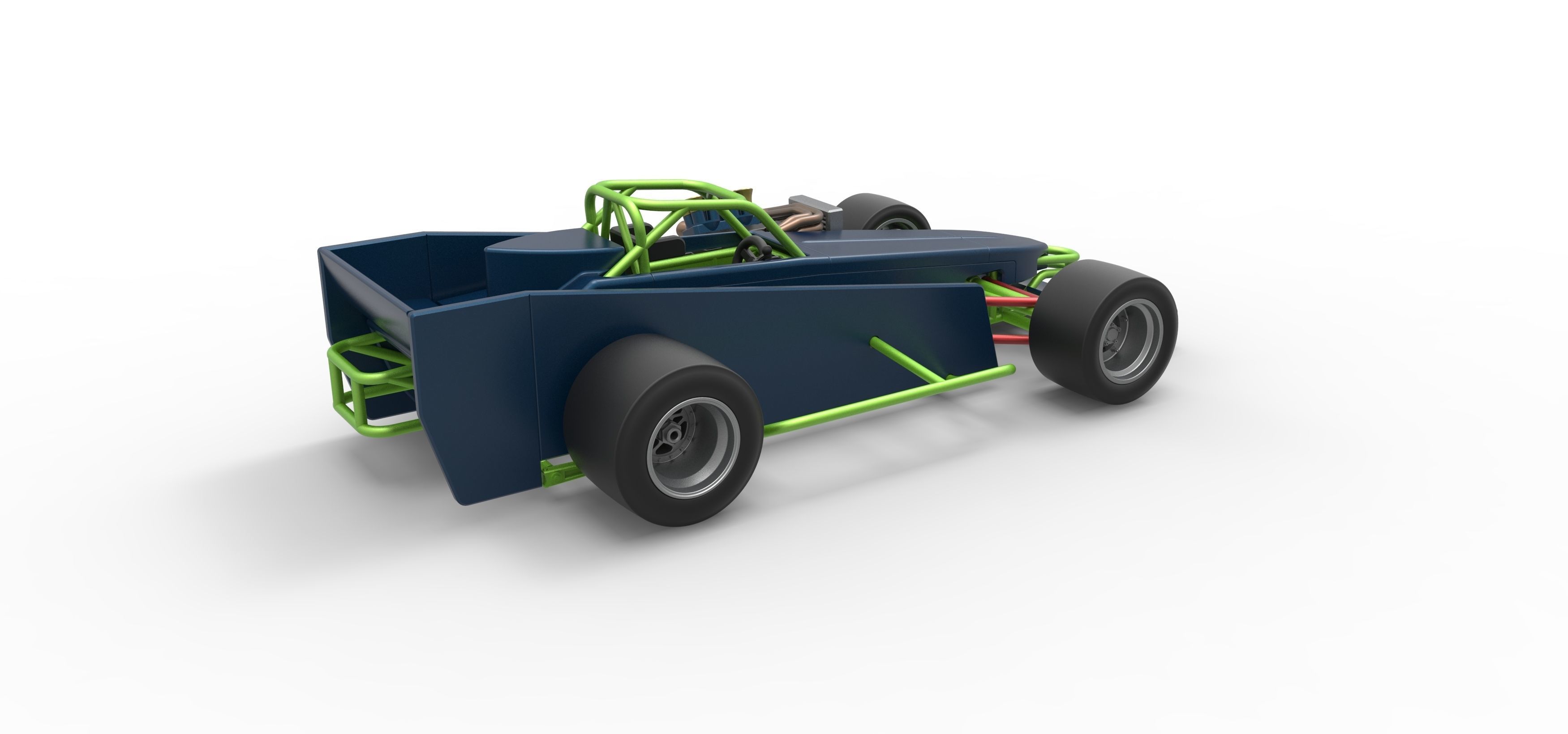 Supermodified front engine race car V3 Scale 1 to 25 3D print model_18