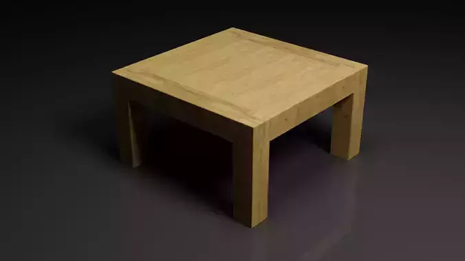 solid wood table
