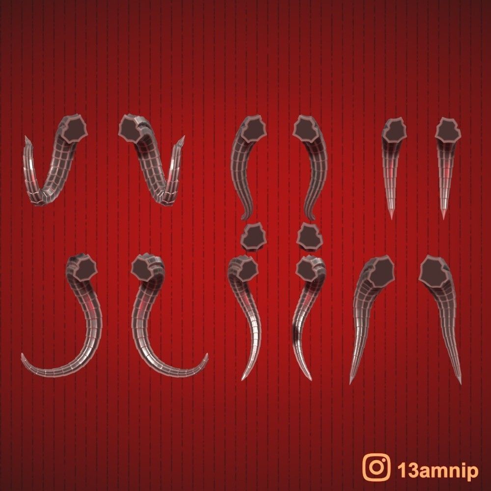 Demonic Horns 3D print model_13