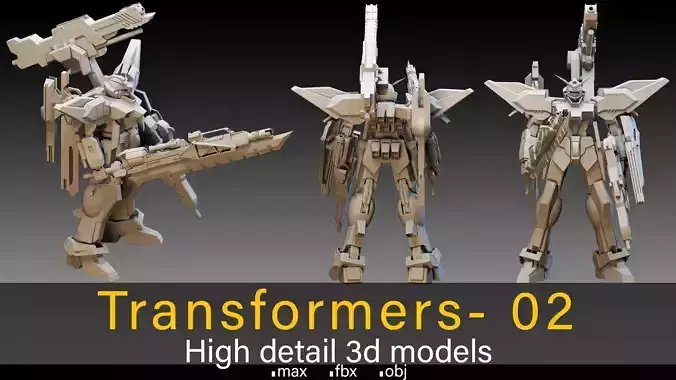 Transformers- 02- High detail 3d models 3D model