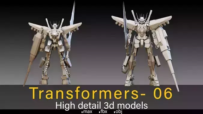 Transformers- 06- High detail 3d models 3D model