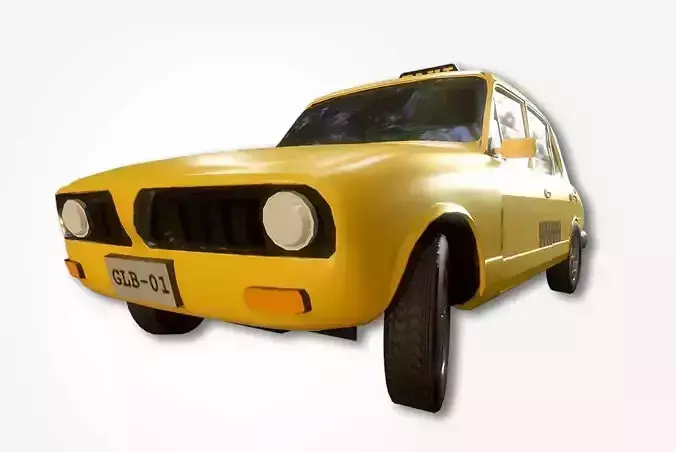 Taxi Yellow Cab - Photo Real 3D model