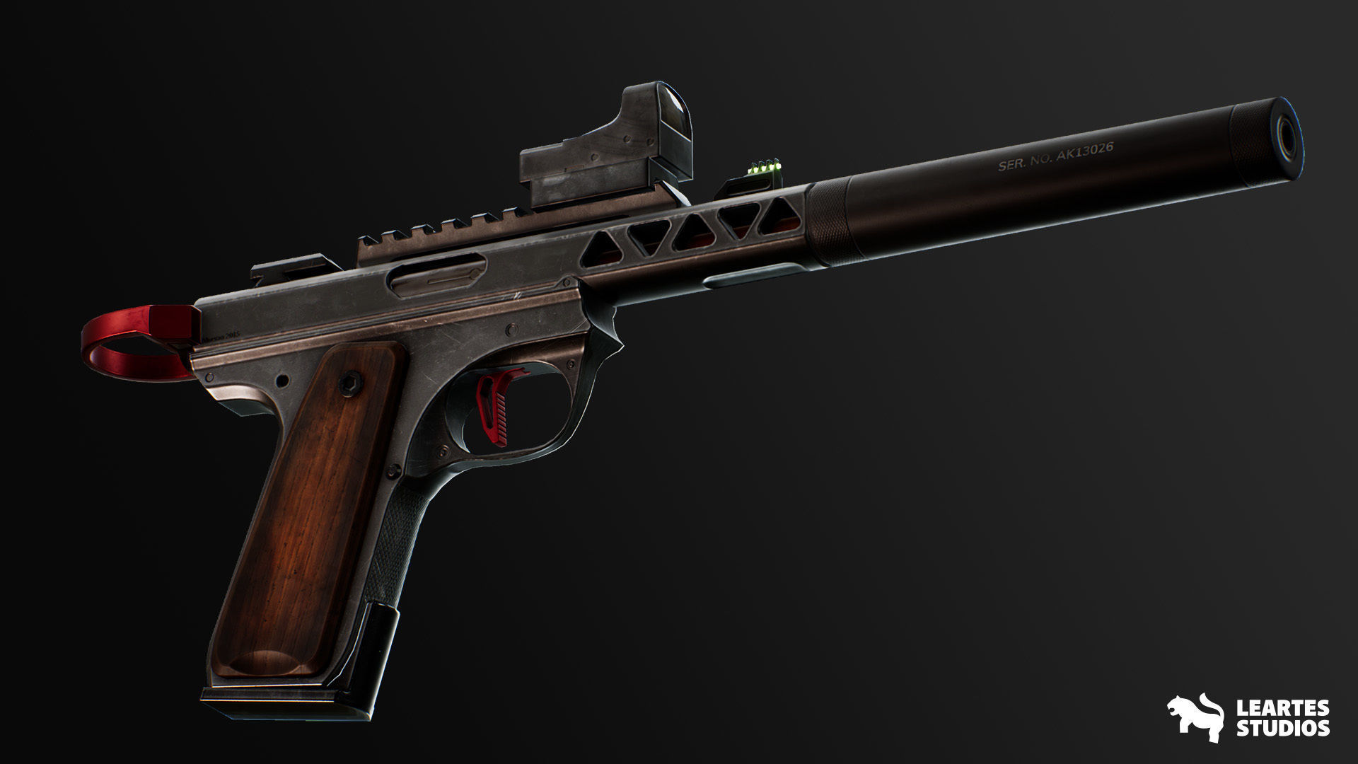 Modern Handguns - COMBO Prop Pack VOL 1-4 Low-poly 3D model_11