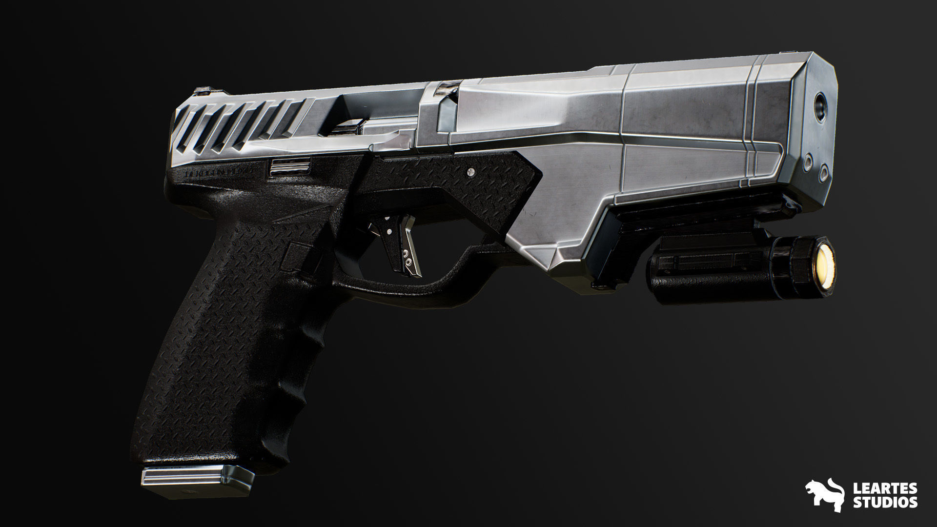 Modern Handguns - COMBO Prop Pack VOL 1-4 Low-poly 3D model_8