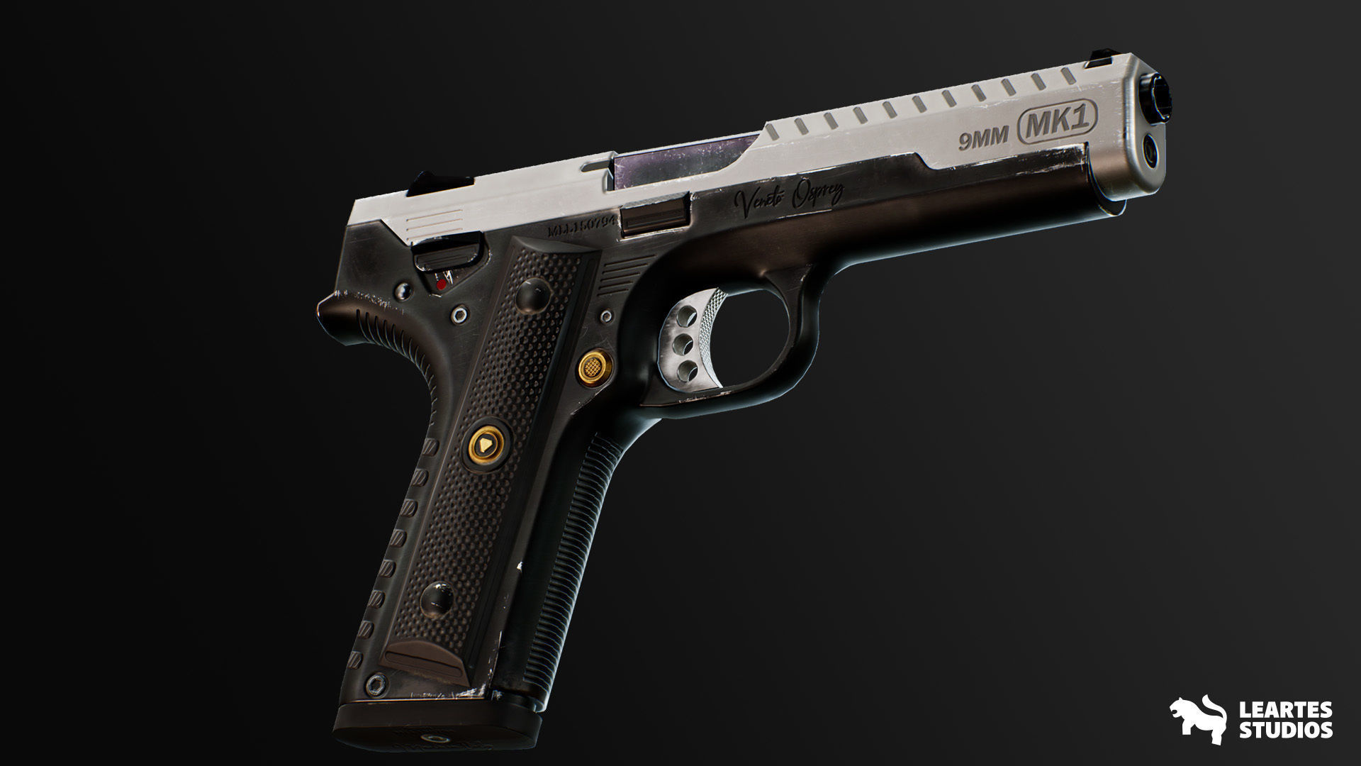 Modern Handguns - COMBO Prop Pack VOL 1-4 Low-poly 3D model_13