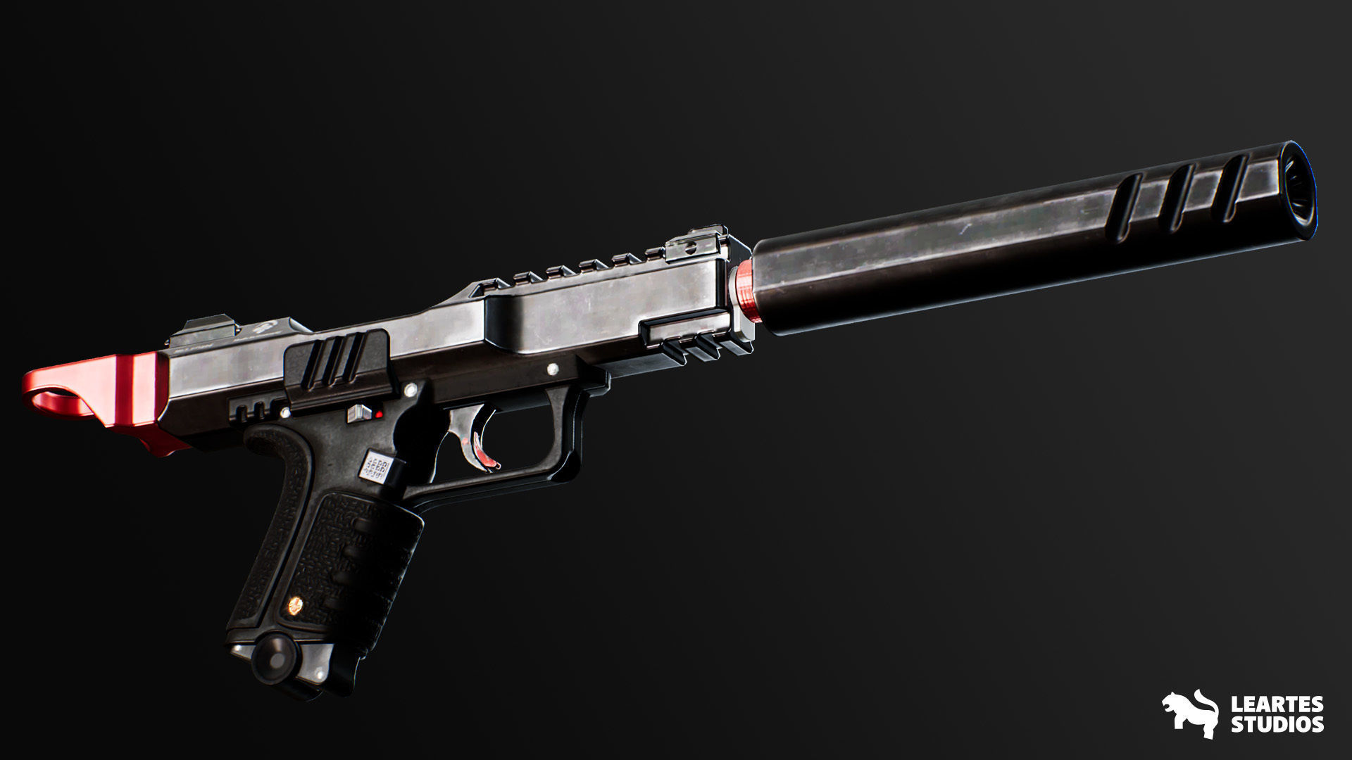 Modern Handguns - COMBO Prop Pack VOL 1-4 Low-poly 3D model_9