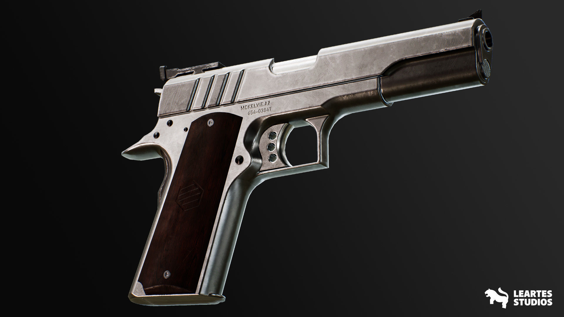 Modern Handguns - COMBO Prop Pack VOL 1-4 Low-poly 3D model_17