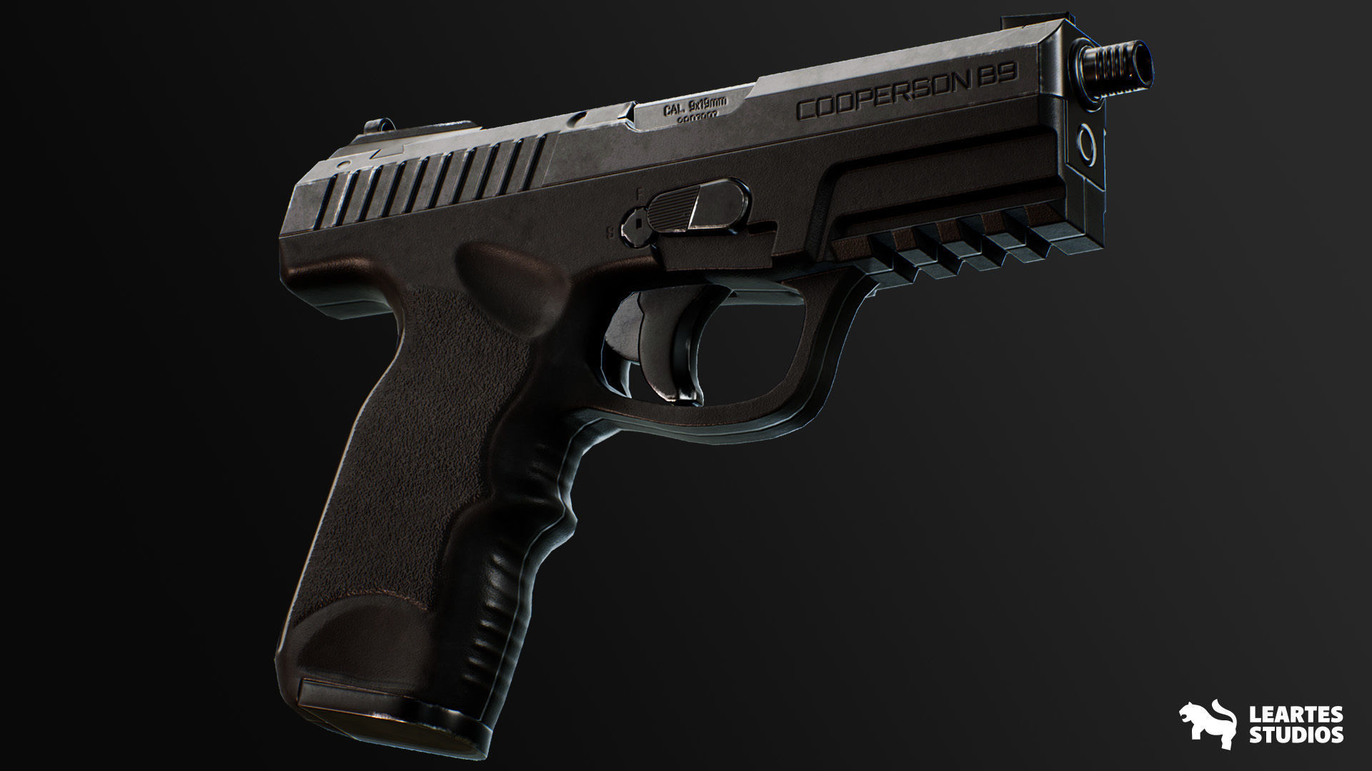 Modern Handguns - COMBO Prop Pack VOL 1-4 Low-poly 3D model_19