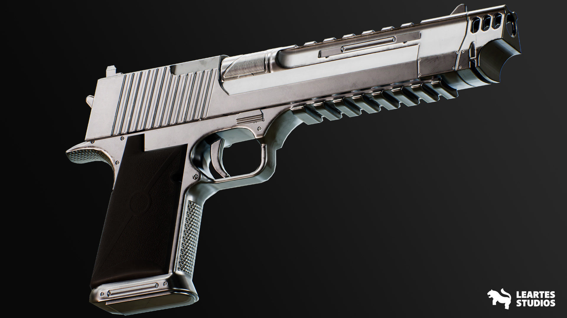 Modern Handguns - COMBO Prop Pack VOL 1-4 Low-poly 3D model_16