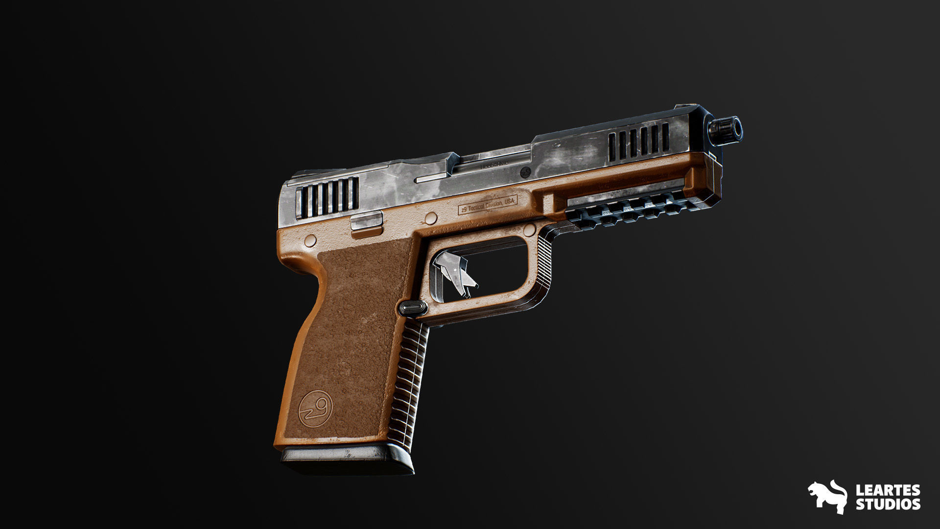 Modern Handguns - COMBO Prop Pack VOL 1-4 Low-poly 3D model_6