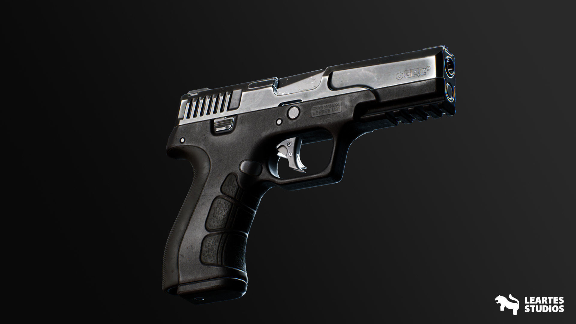 Modern Handguns - COMBO Prop Pack VOL 1-4 Low-poly 3D model_7