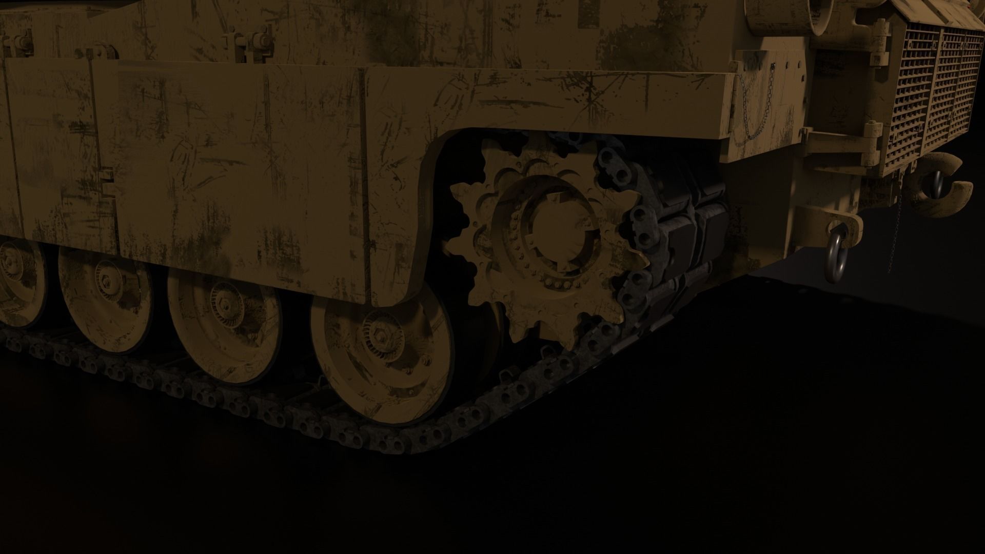 Tank Abrams M1A2 3D model_5