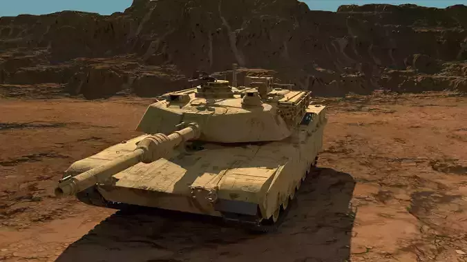 Tank Abrams M1A2 3D model