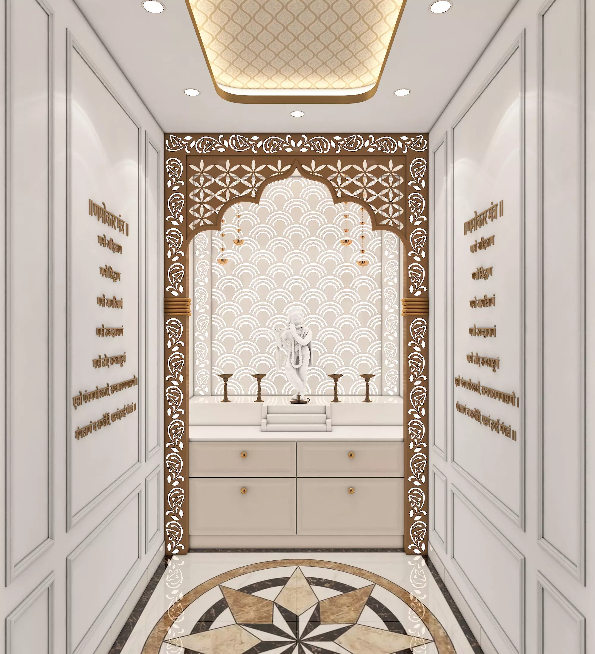 temple 5 Low-poly 3D model_0