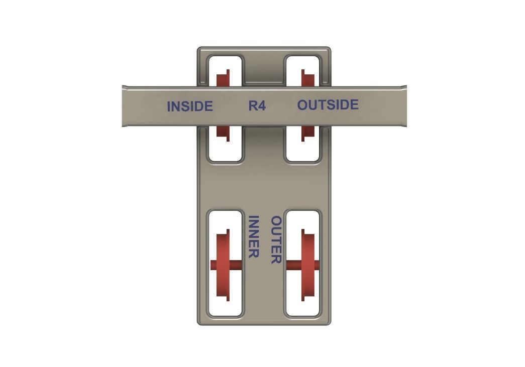 Model Railway Curved Platform Coping Stone Laying Tool 3D print model_6