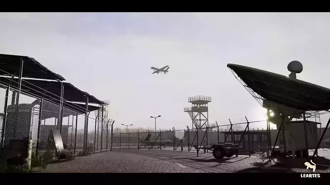 Military Base Megapack Low-poly 3D model