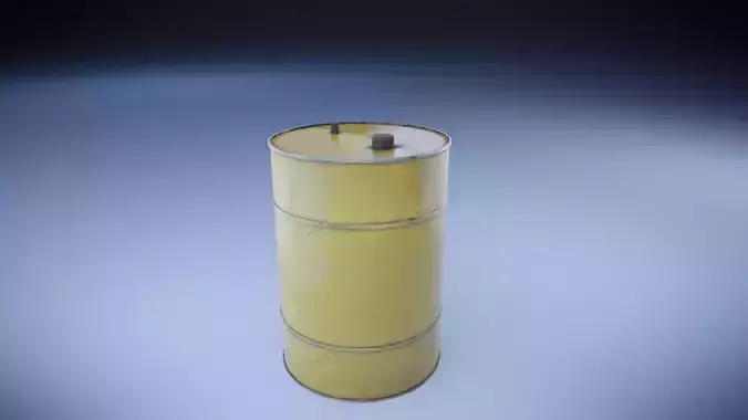 yellow metal barrel