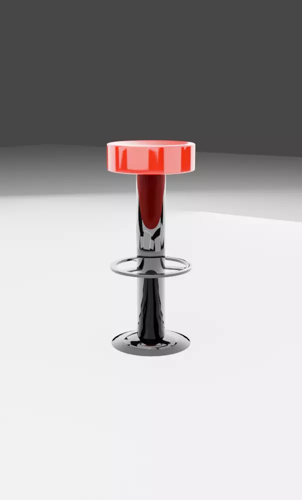 bar stool Free low-poly 3D model