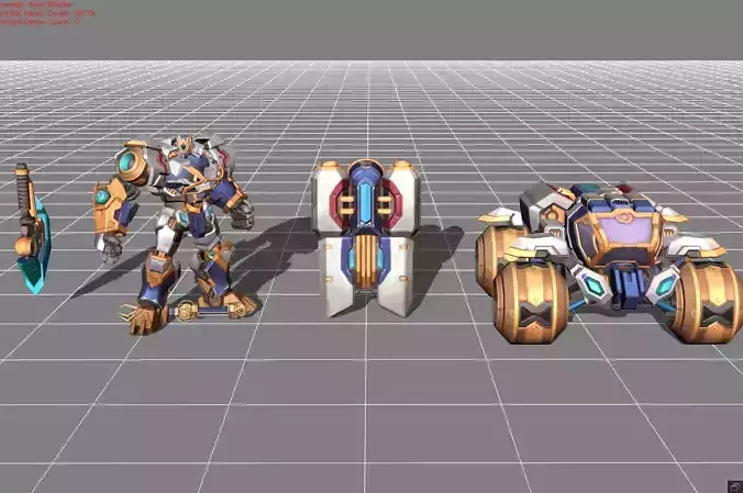 Johnson Starblazer Skin Low-poly 3D model