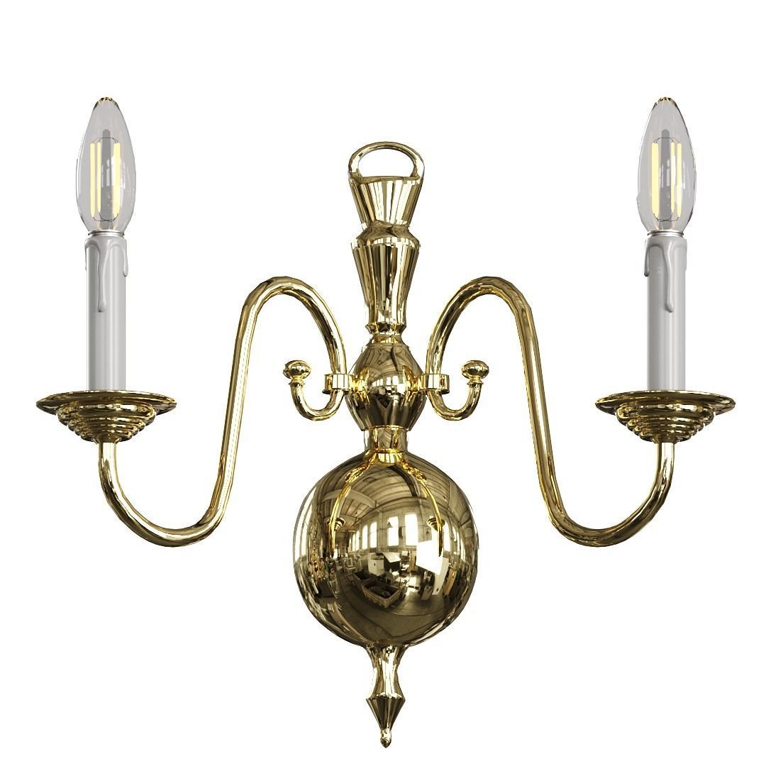 Chandelier Williamsburgh Set Collection 3D model_9