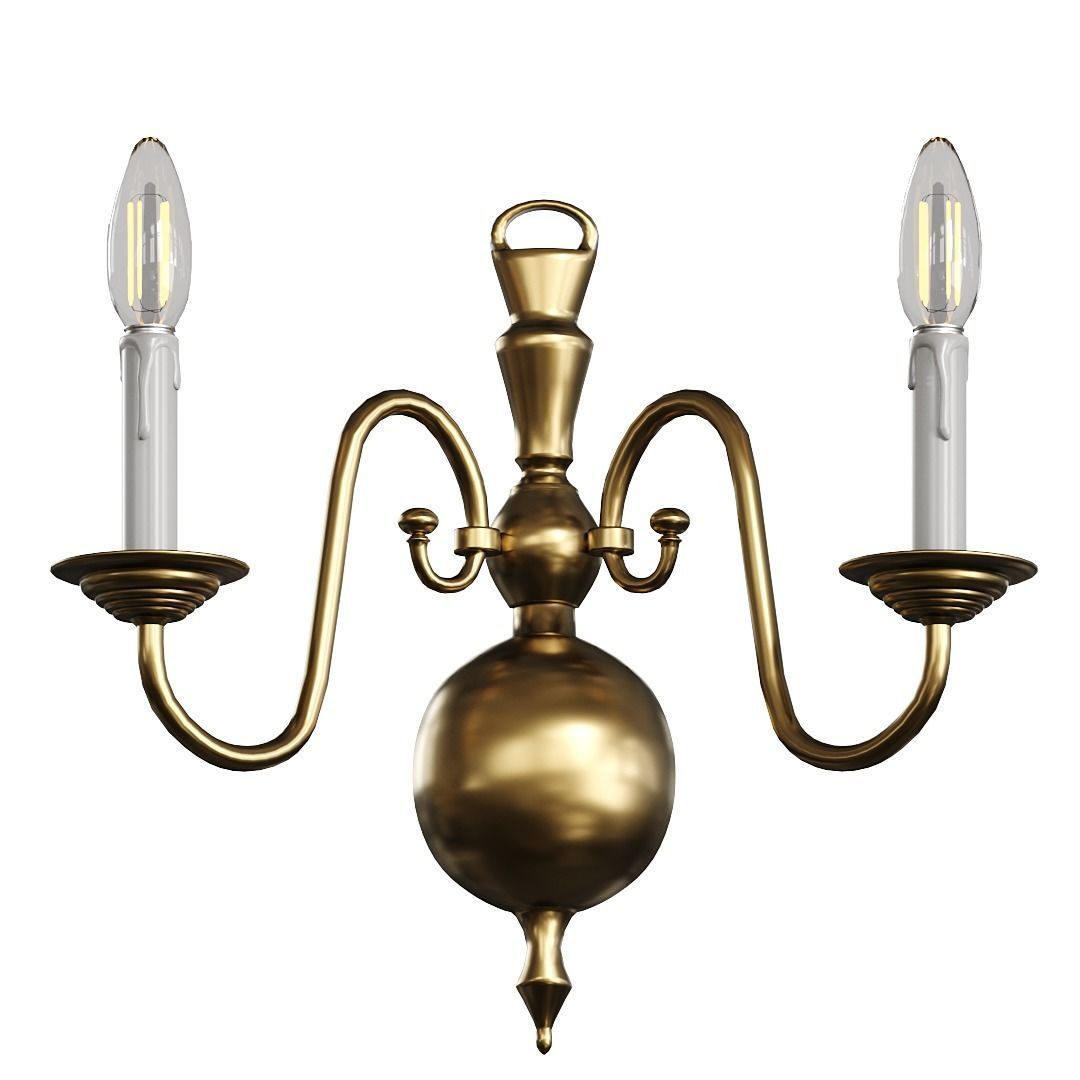 Chandelier Williamsburgh Set Collection 3D model_7
