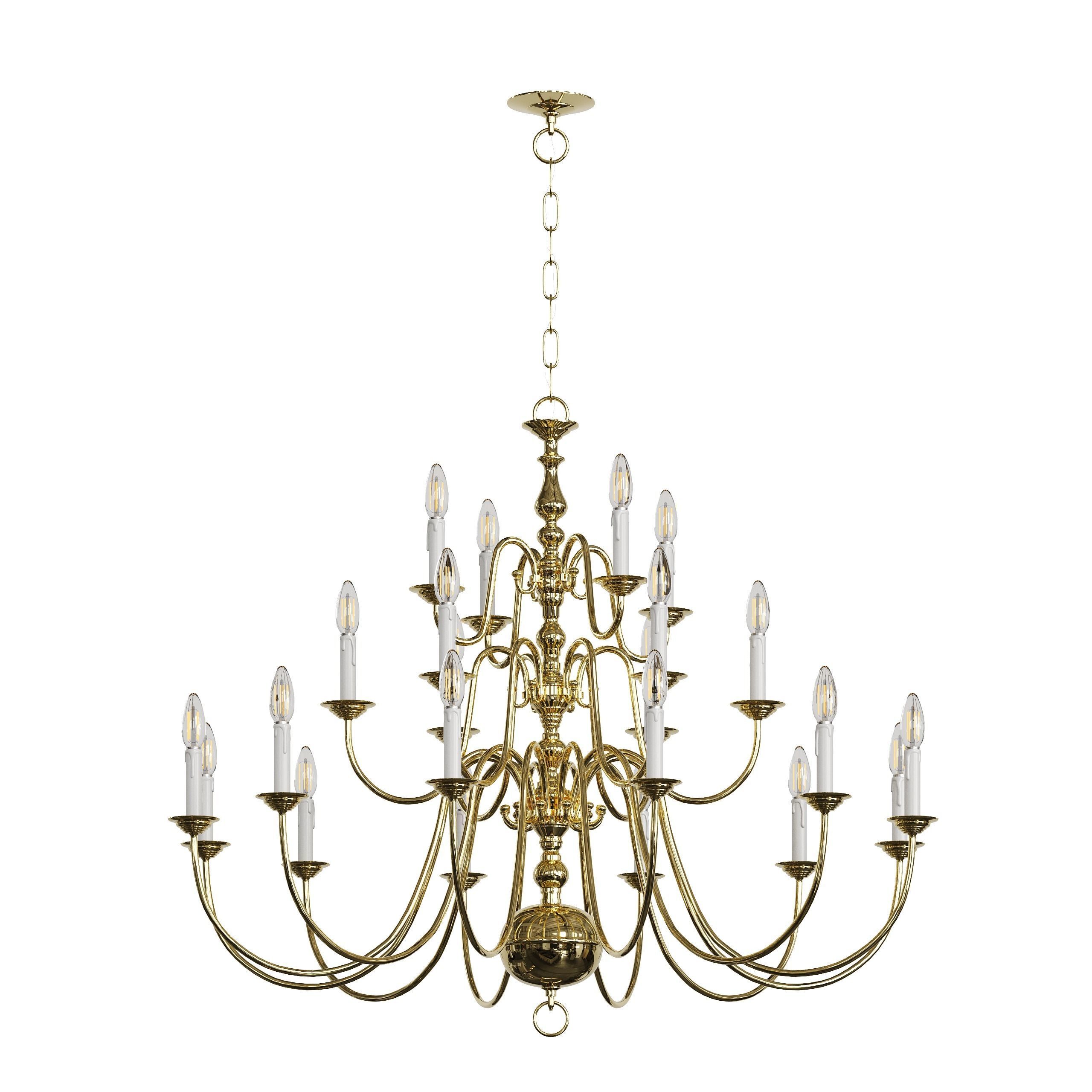Chandelier Williamsburgh Set Collection 3D model_8