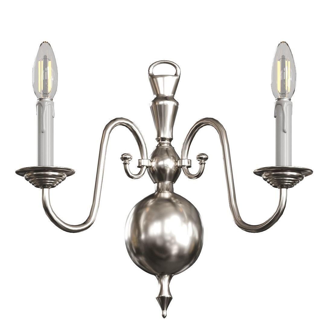 Chandelier Williamsburgh Set Collection 3D model_13