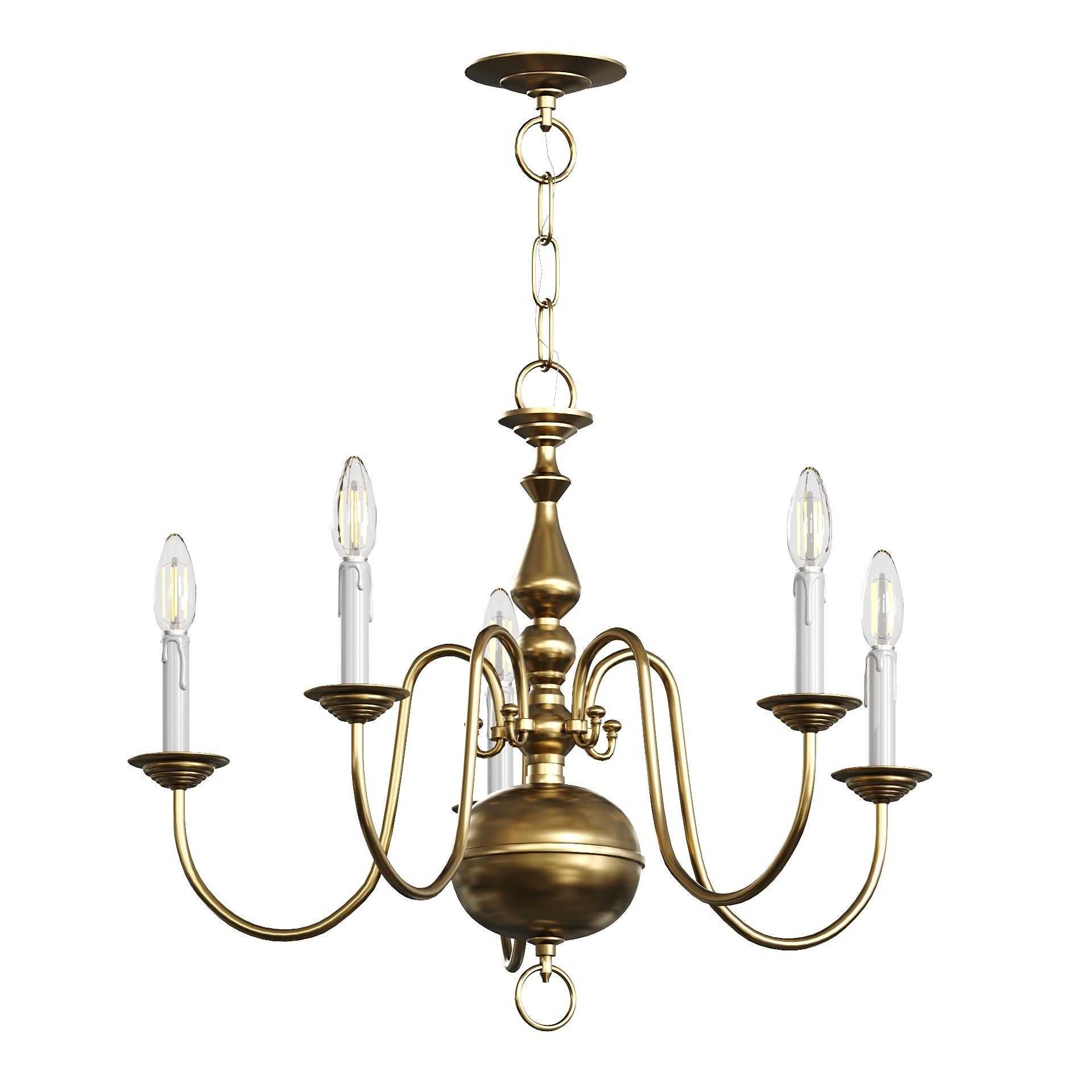 Chandelier Williamsburgh Set Collection 3D model_6