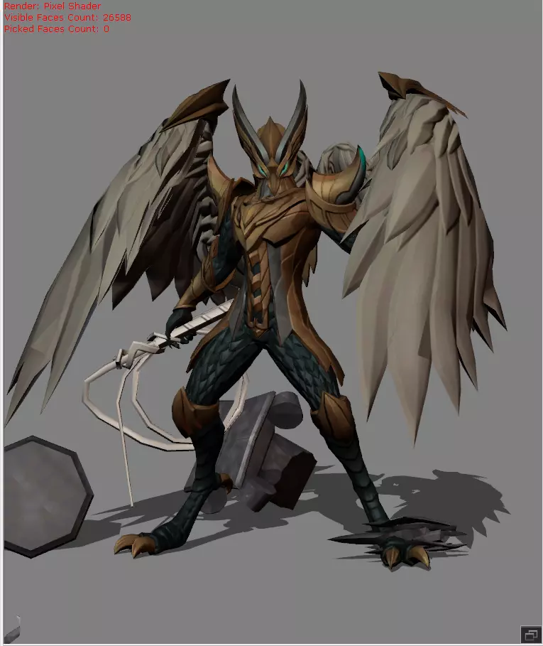Kaja Nazar King Skin Low-poly 3D model