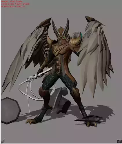 Kaja Nazar King Skin Low-poly 3D model