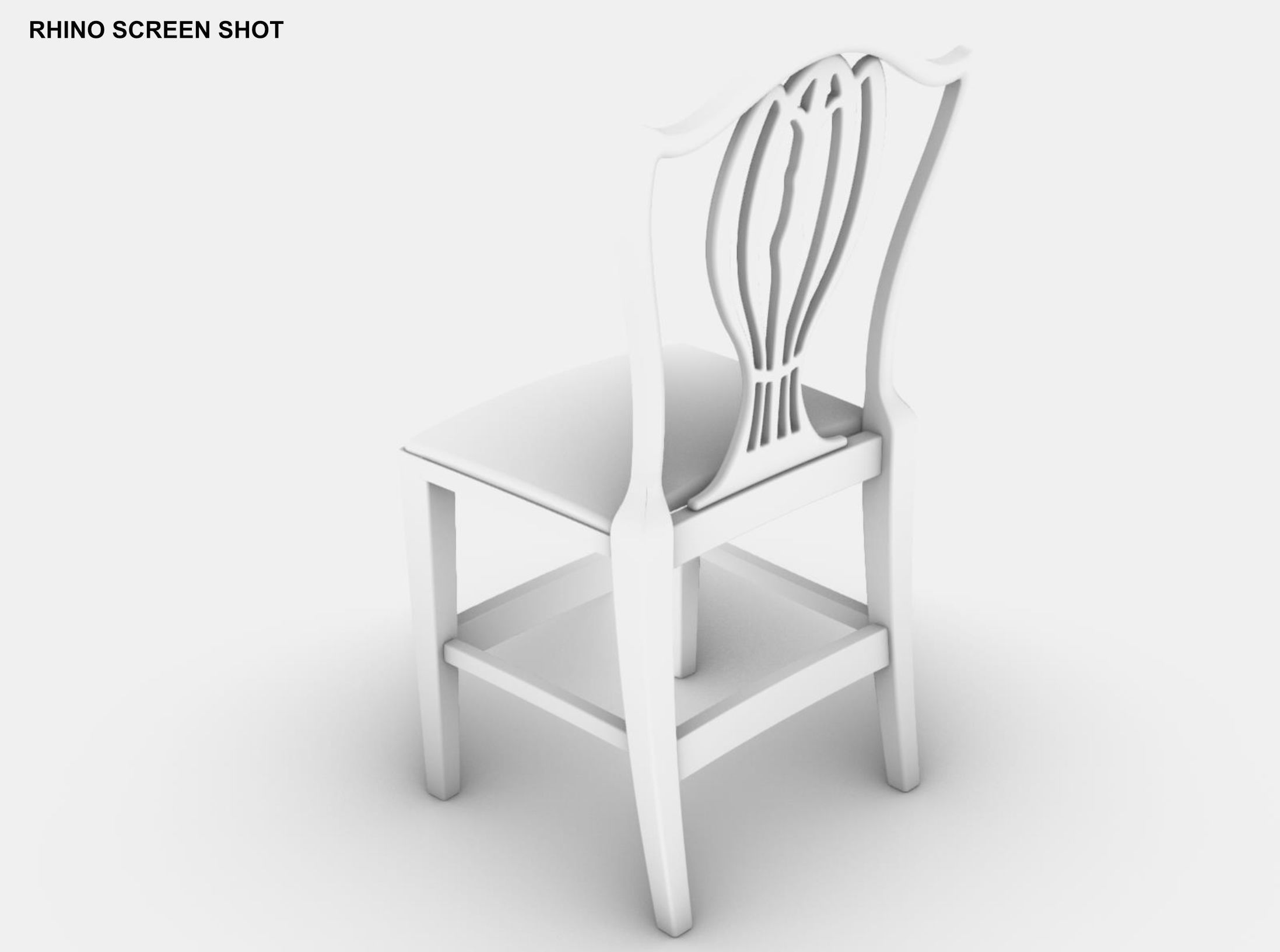 Georgian Dining Table Low-poly 3D model_31