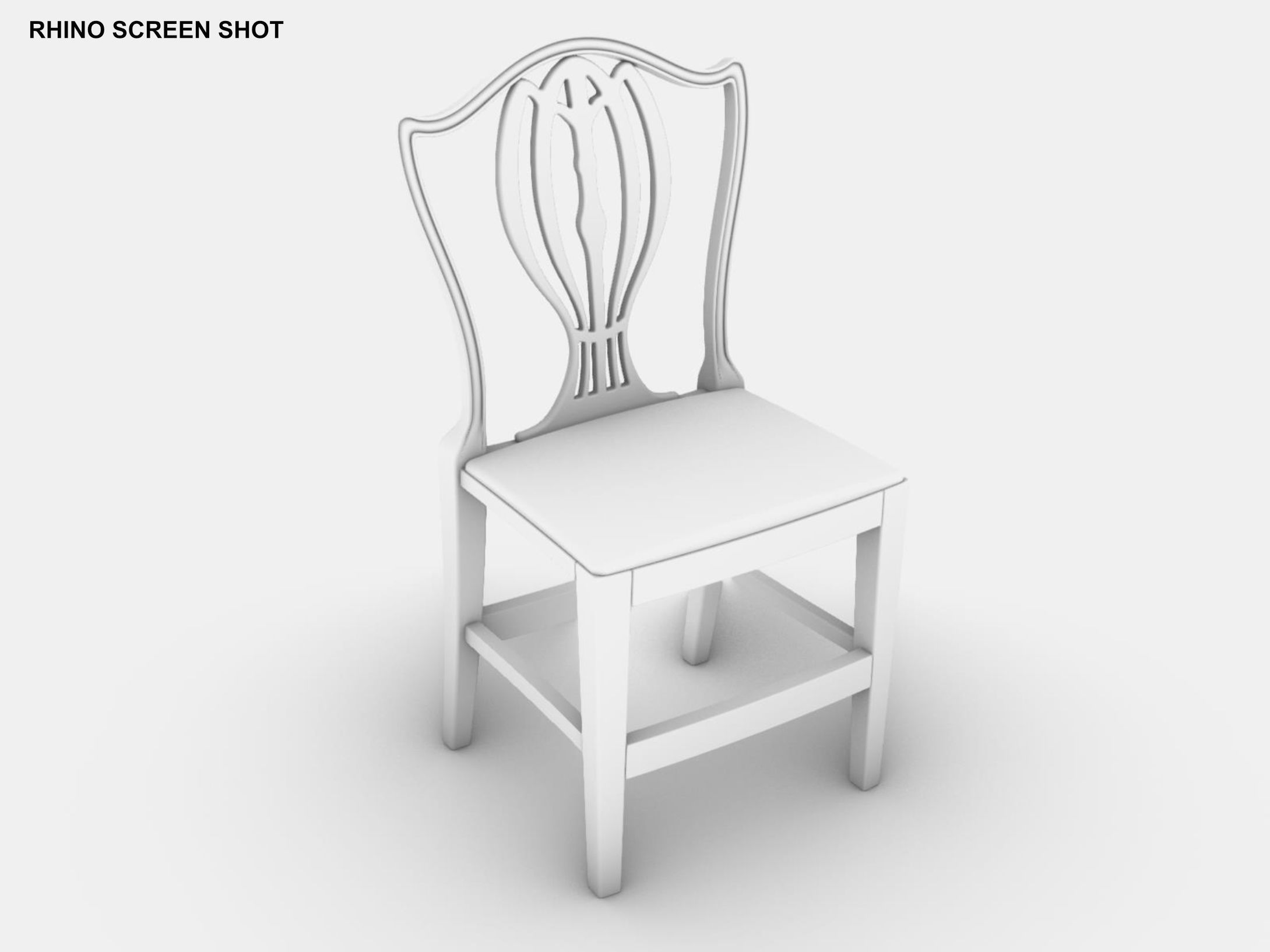 Georgian Dining Table Low-poly 3D model_29