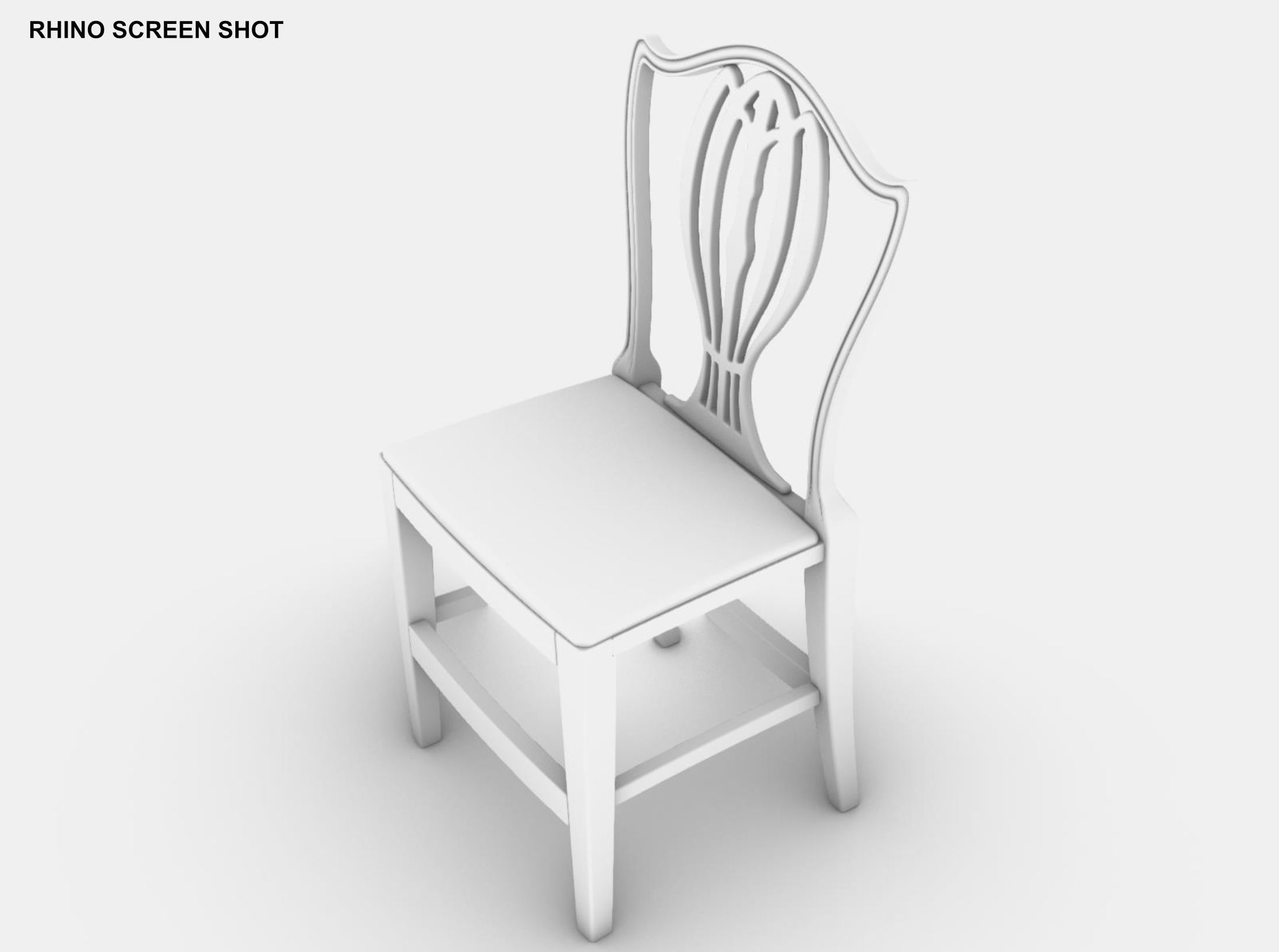 Georgian Dining Table Low-poly 3D model_32