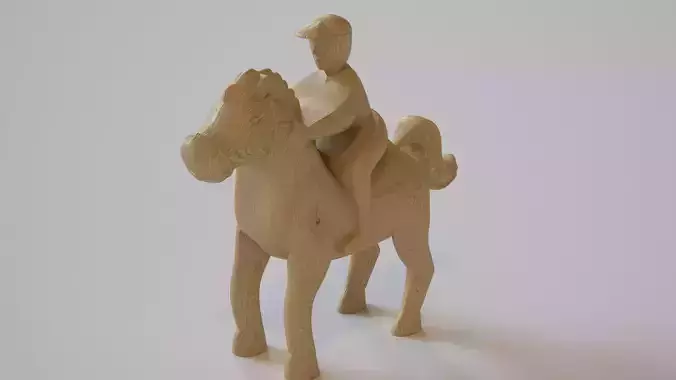 Wood Carving Horse