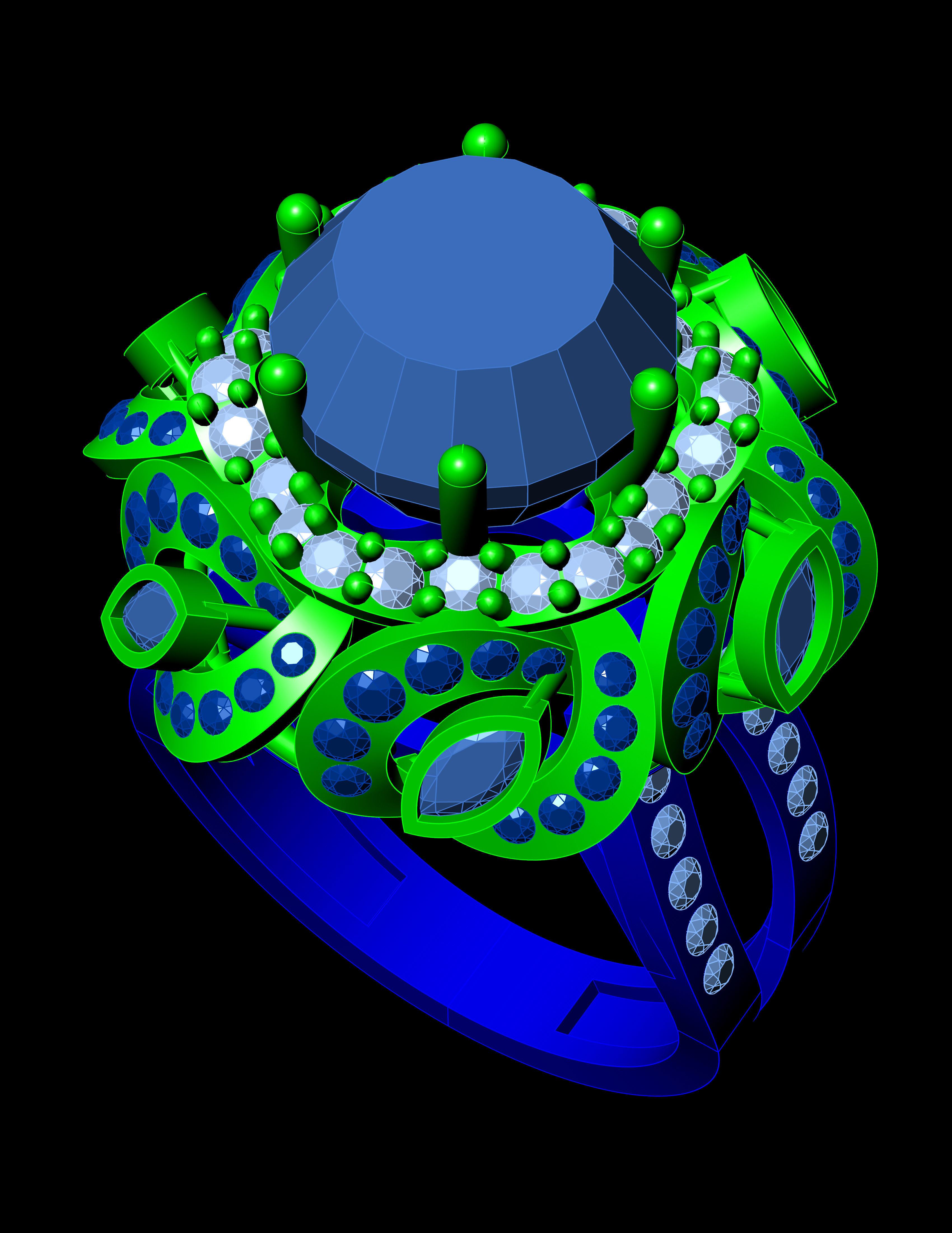 Special Ring A17 3D print model_13