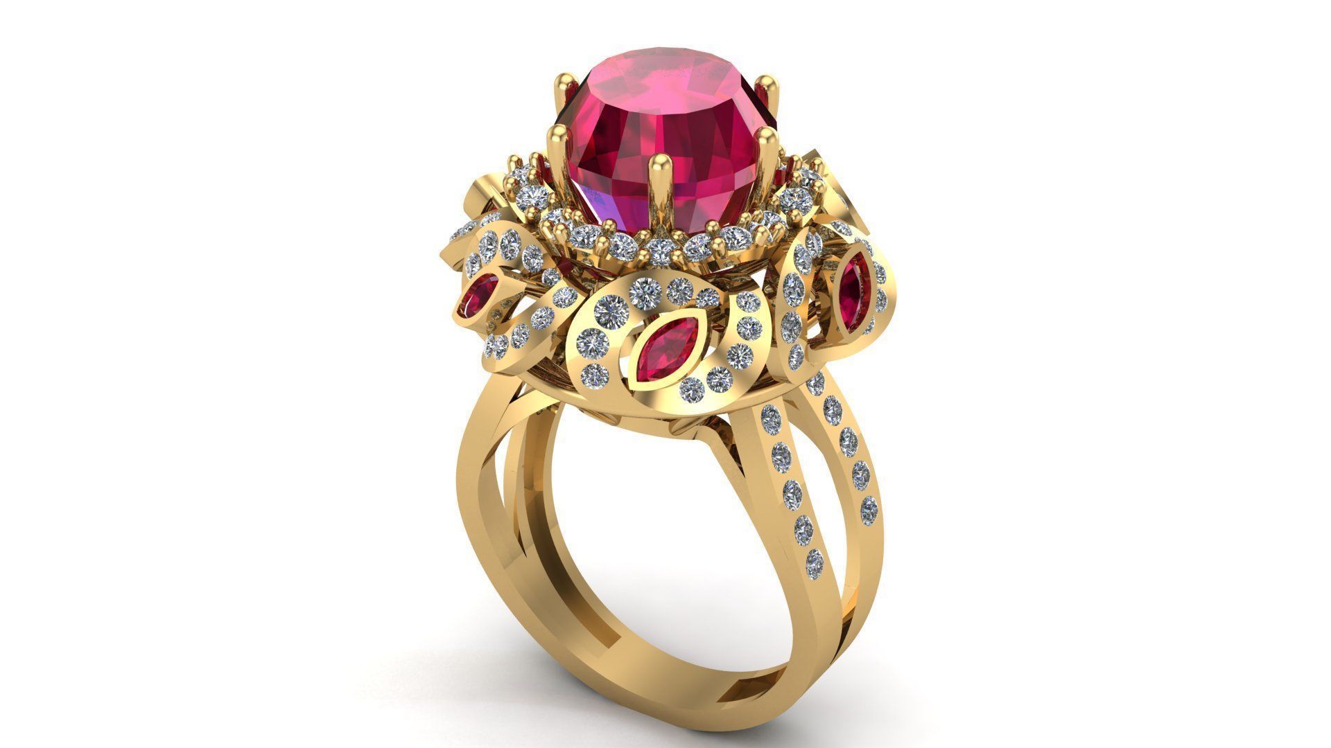 Special Ring A17 3D print model_5