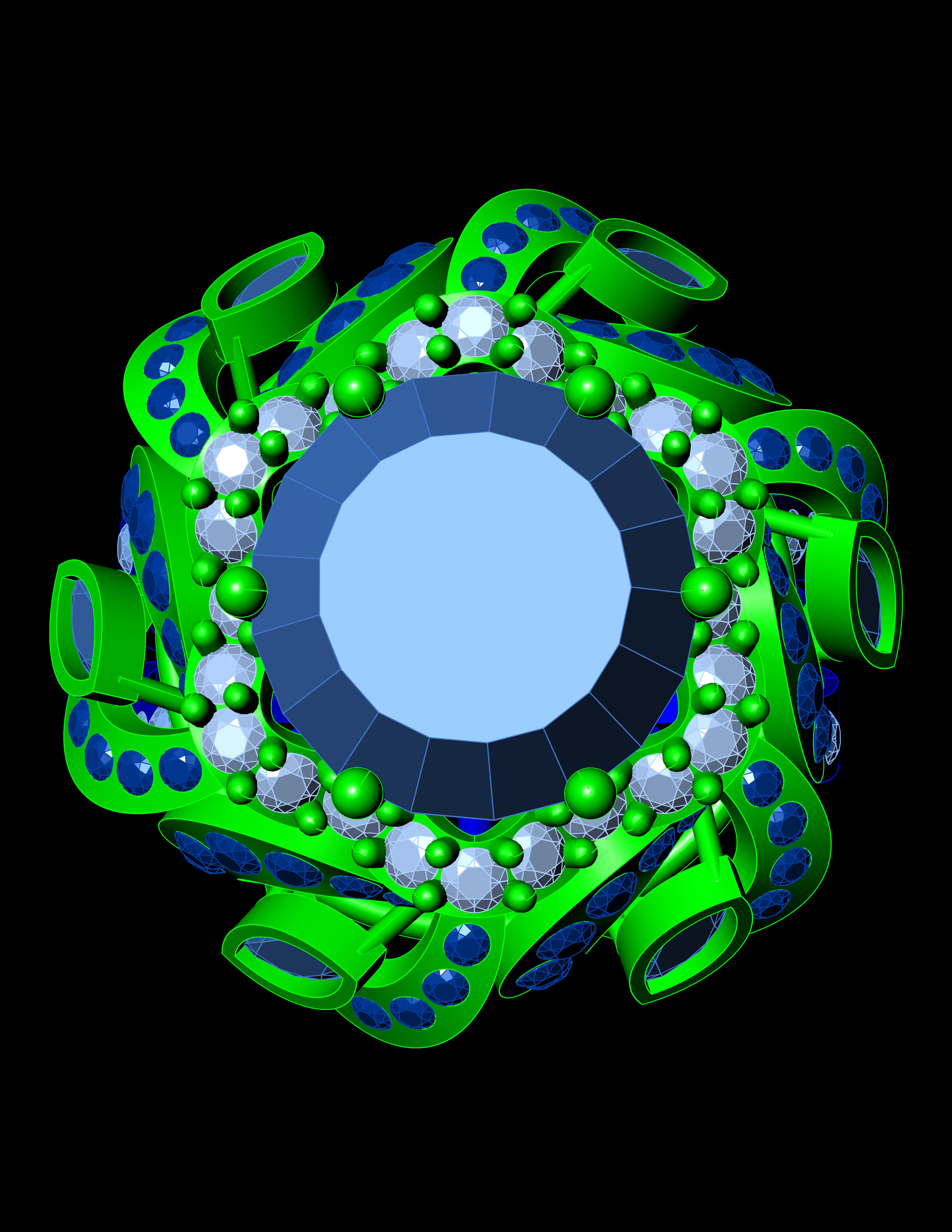 Special Ring A17 3D print model_10