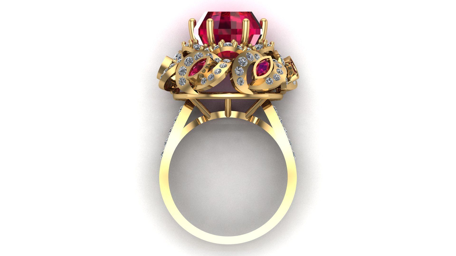 Special Ring A17 3D print model_3