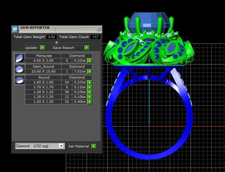Special Ring A17 3D print model_12
