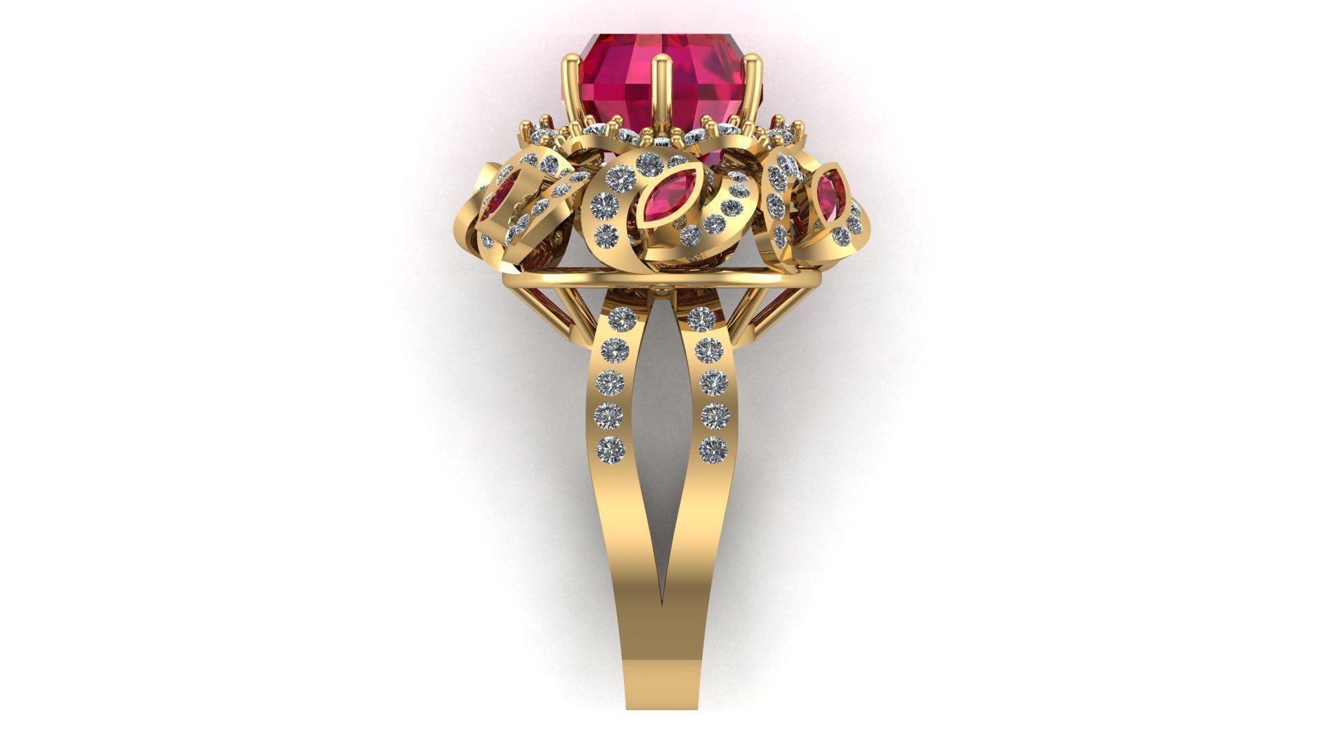 Special Ring A17 3D print model_4