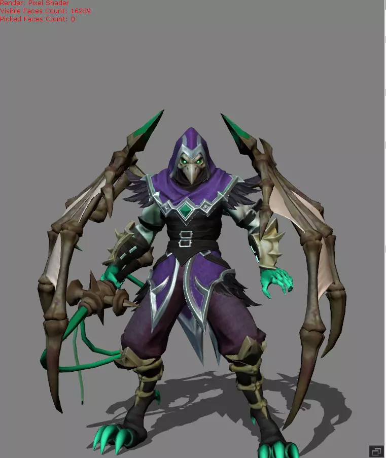 Kaja Horror Whiplash Skin Low-poly 3D model