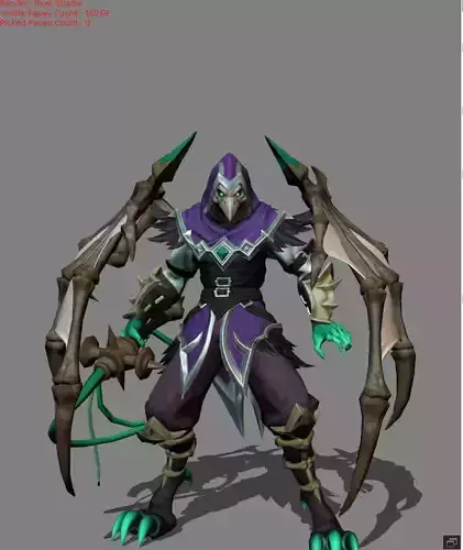 Kaja Horror Whiplash Skin Low-poly 3D model