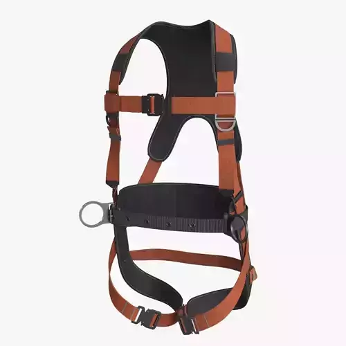Full Body Harness Construction Harness Low-poly 3D model