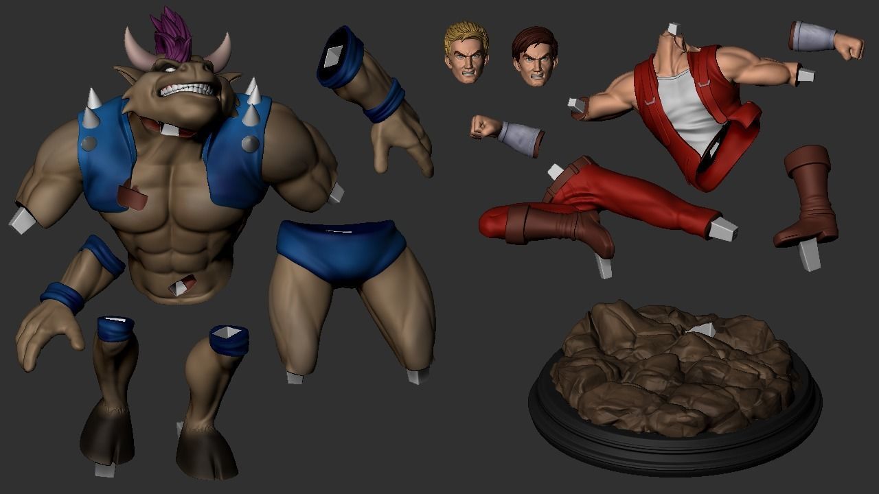 Double Dragon Diorama - Videogames Special 3D print model_16